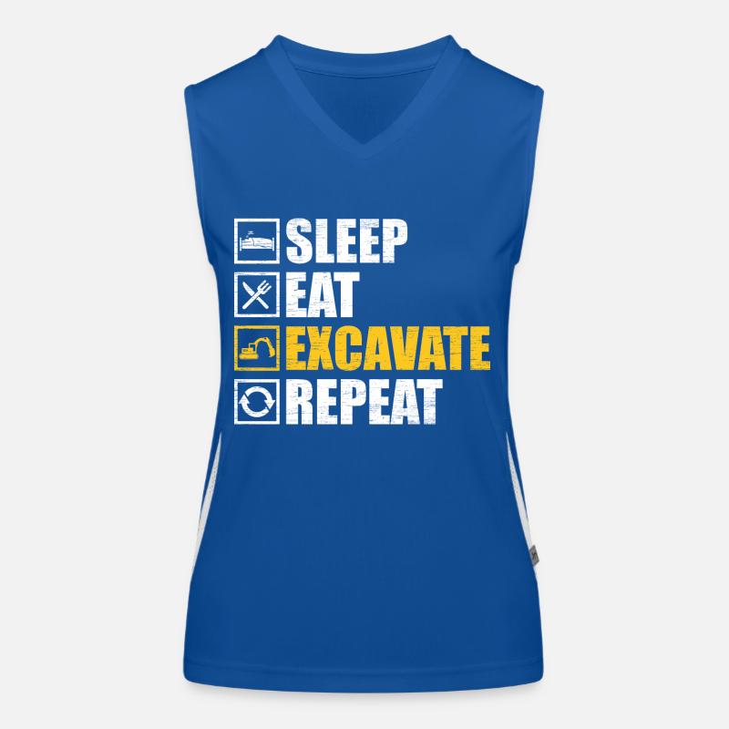 Bagger Funktionelles Kontrast-Tank Top für Frauen