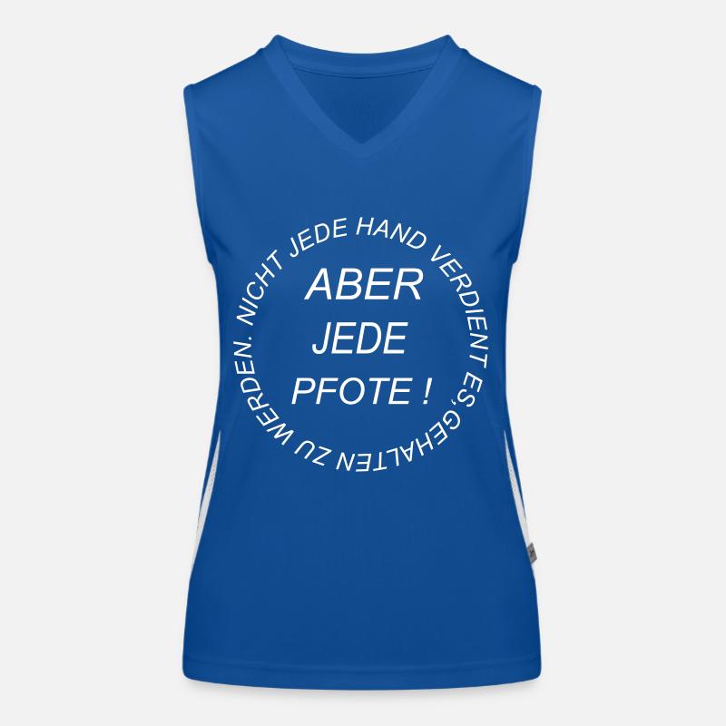 Pfote/Hand Funktionelles Kontrast-Tank Top für Frauen