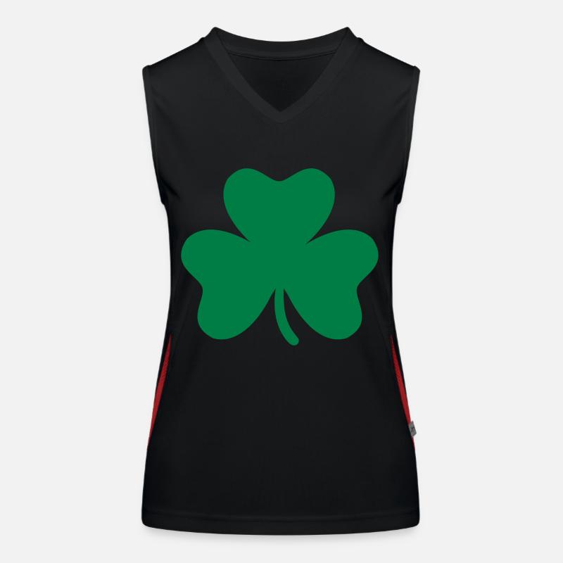 Shamrock Débardeur respirant contrasté Femme