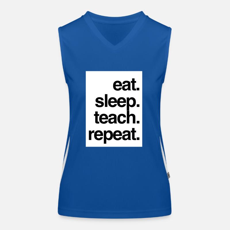 Mangez Sleep Teach Repeat Débardeur respirant contrasté Femme