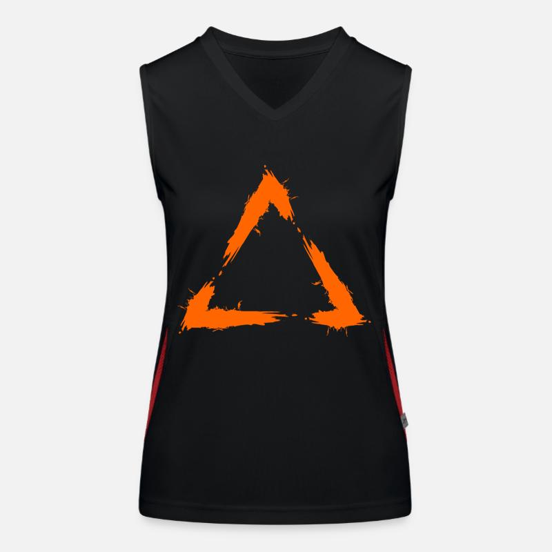 Symbol Dreieck Geometrie Funktionelles Kontrast-Tank Top für Frauen