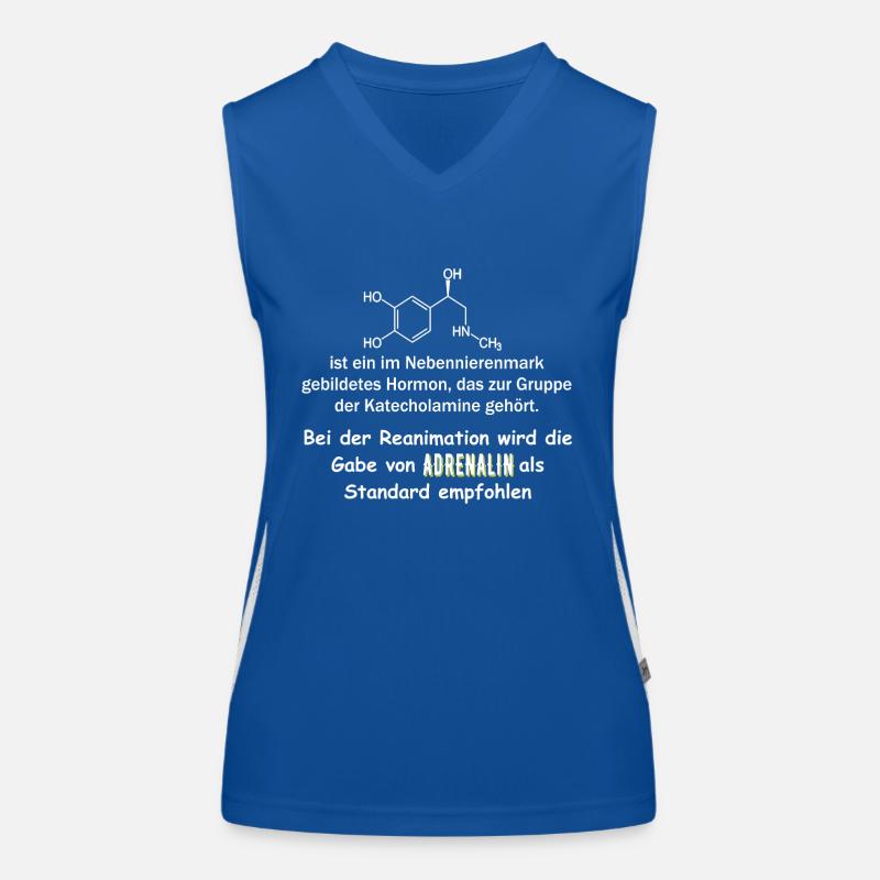 Rettungsdienst,Adrenalin als Notfall Medikament, Funktionelles Kontrast-Tank Top für Frauen