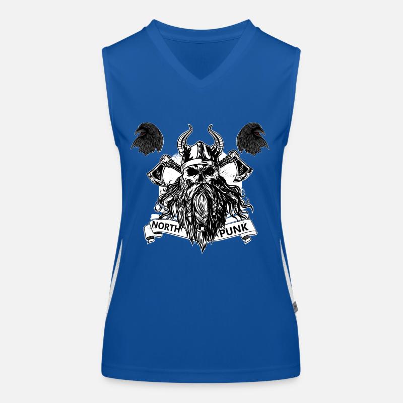 north punk, Valhalla pour Vikings et Nordistes Débardeur respirant contrasté Femme