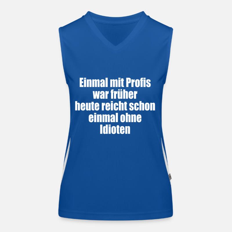Once with professionals/without idiots Women's Functional Contrast Tank Top