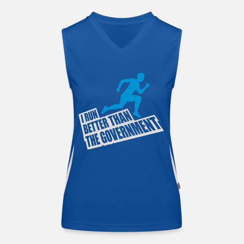 run better than government Women's Functional Contrast Tank Top