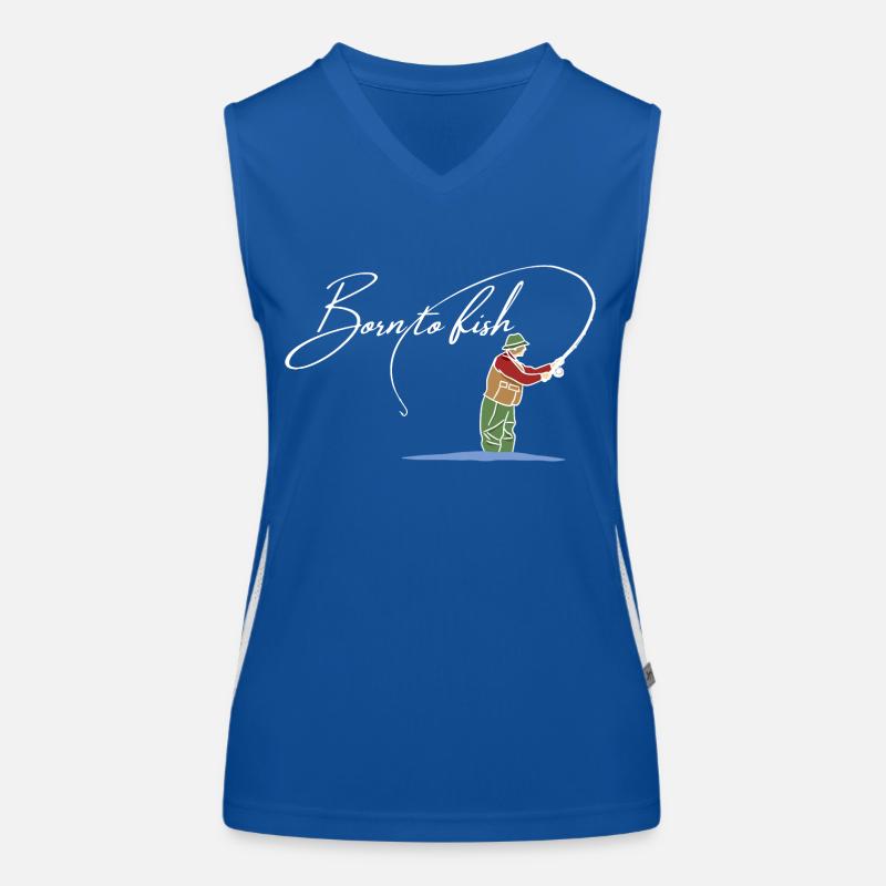 Born to fish Women's Functional Contrast Tank Top