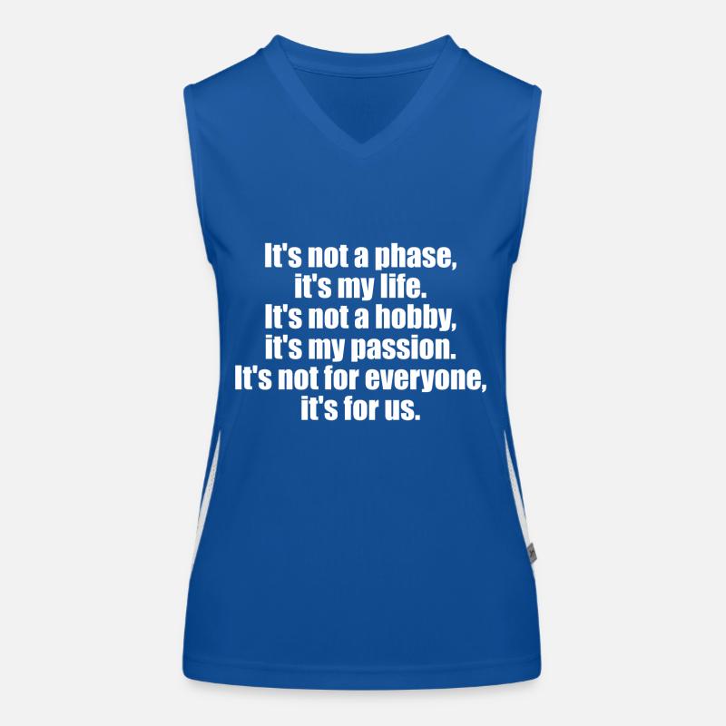Pferdespruch Funktionelles Kontrast-Tank Top für Frauen