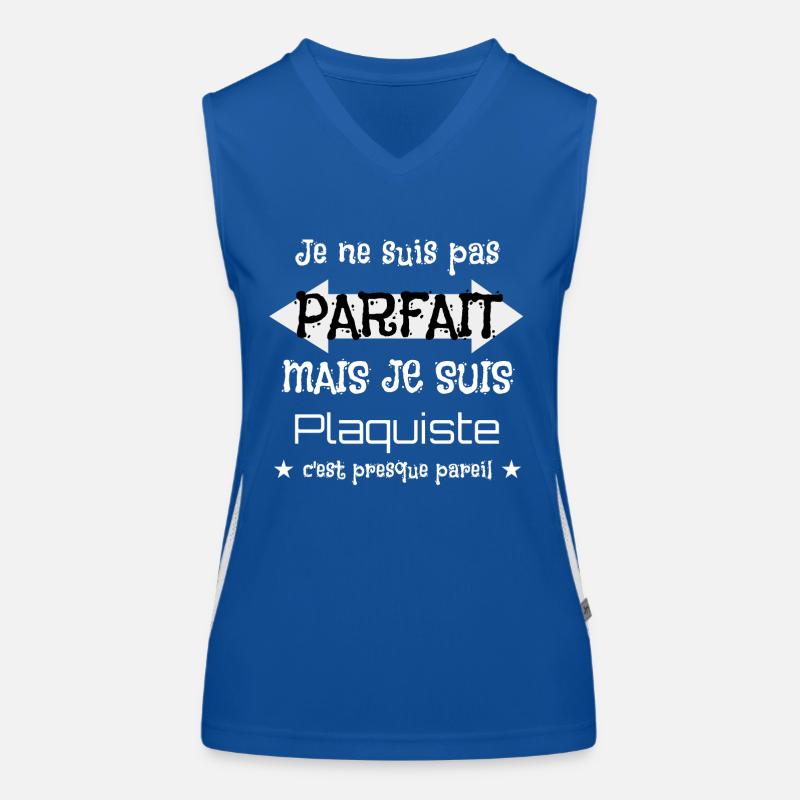 Plaquiste Débardeur respirant contrasté Femme