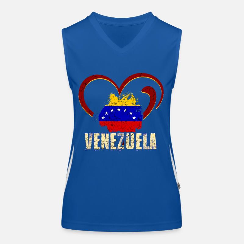 Drapeau Vénézuela Débardeur respirant contrasté Femme