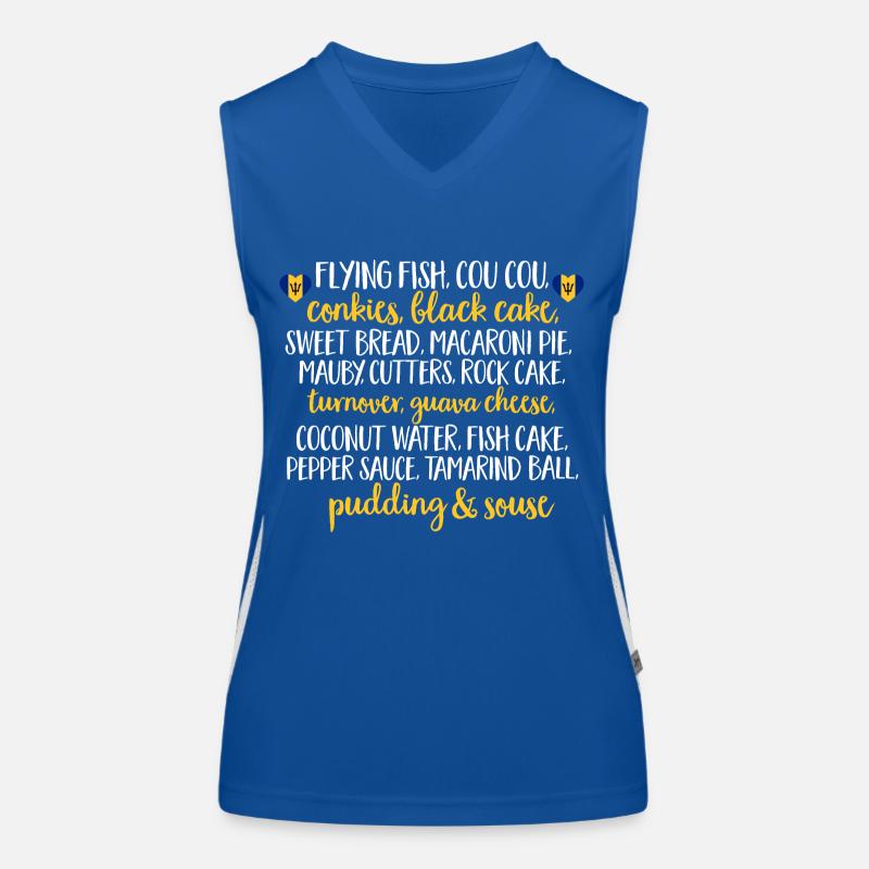 Barbados flag Barbadian bayan Women's Functional Contrast Tank Top