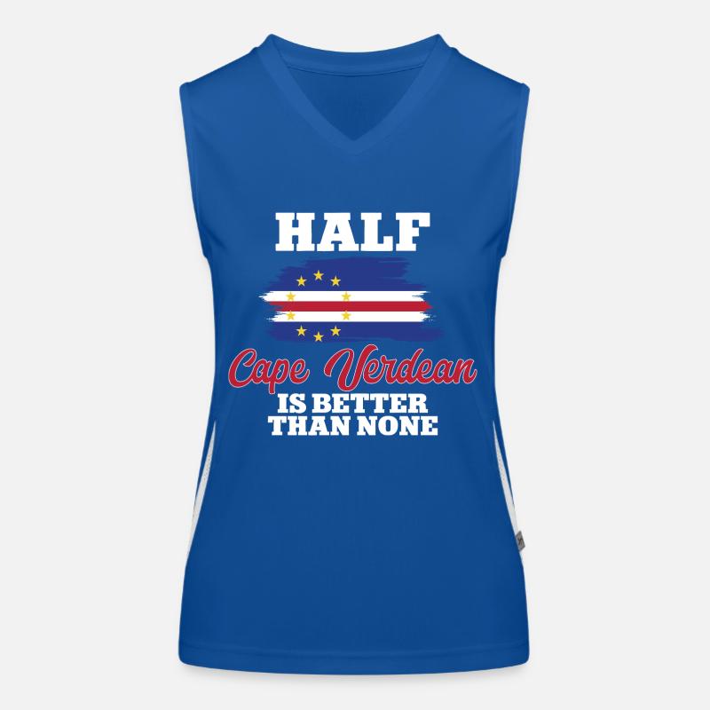 Drapeau du Cap-Vert Drapeau du Cap-Vert Débardeur respirant contrasté Femme