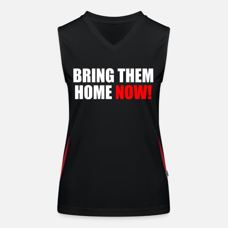 Bring them home now Débardeur respirant contrasté Femme