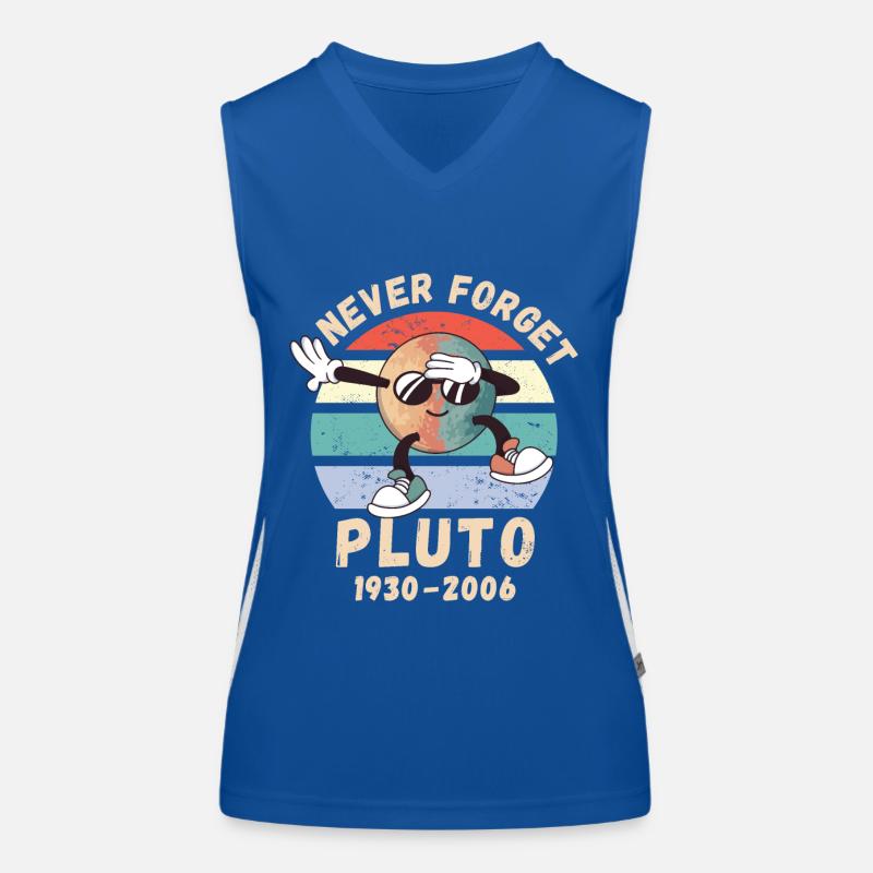 Pluto Never Forget 1930 - 2006 Women's Functional Contrast Tank Top