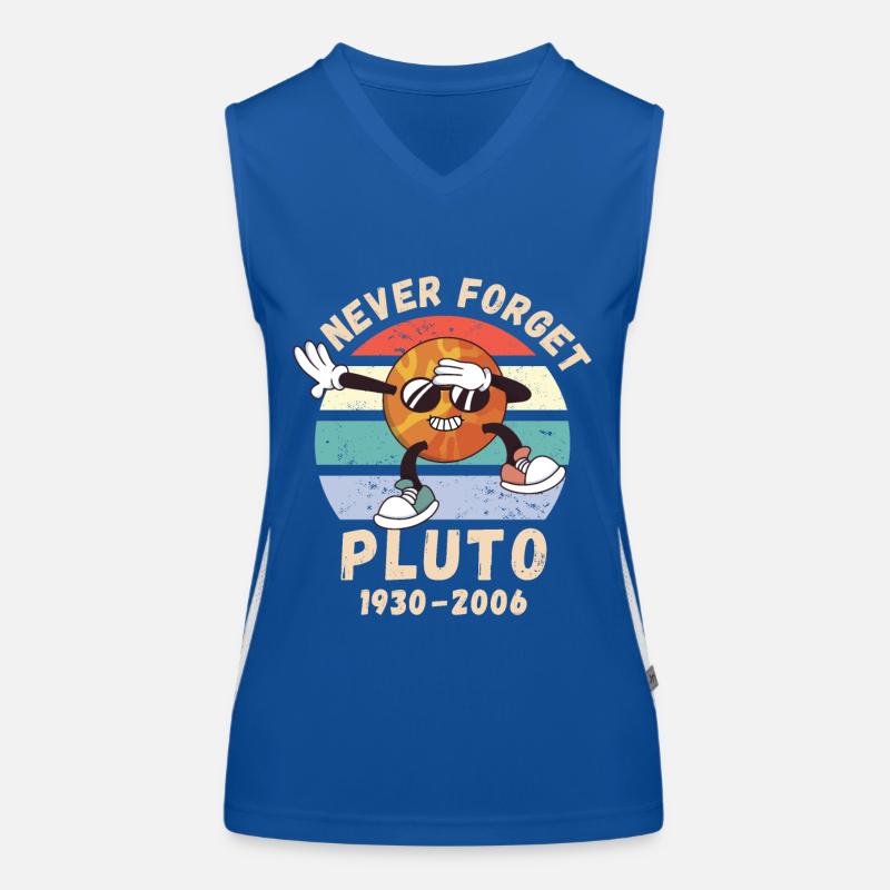 Pluto Never Forget 1930 - 2006 Women's Functional Contrast Tank Top