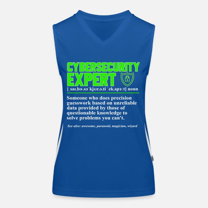 Cybersecurity Hacker IT-Sicherheit Funktionelles Kontrast-Tank Top für Frauen