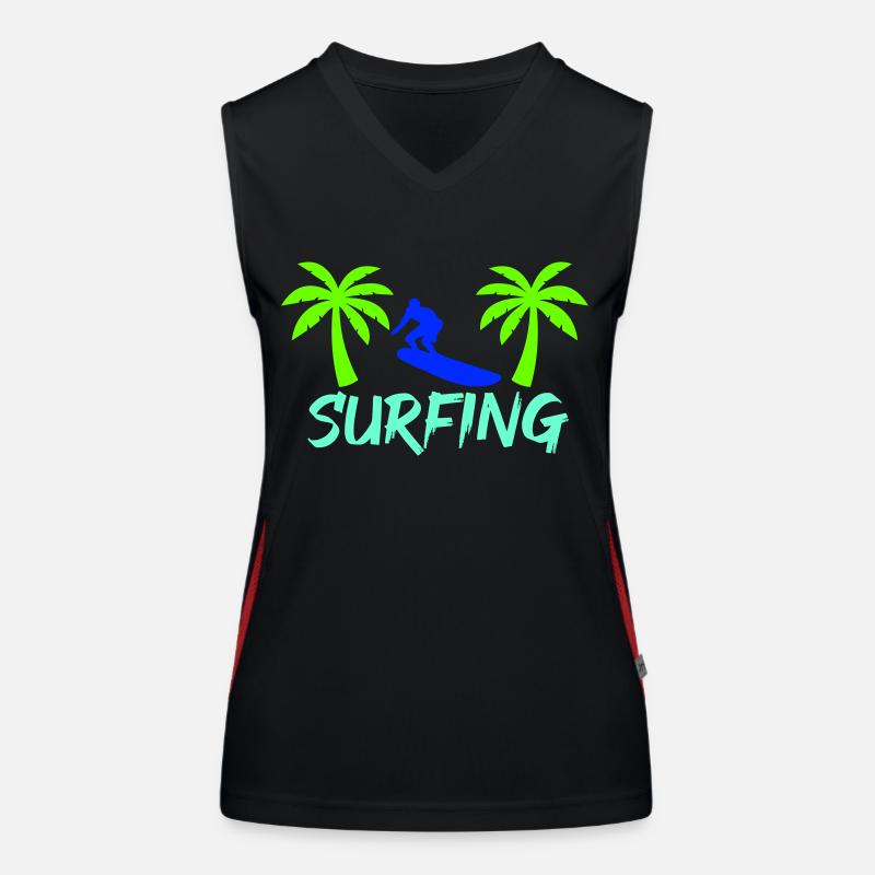 surf Débardeur respirant contrasté Femme