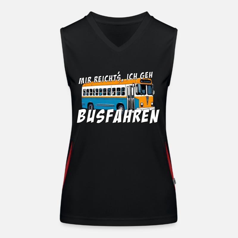 I've had enough, I'm going to take the bus Women's Functional Contrast Tank Top