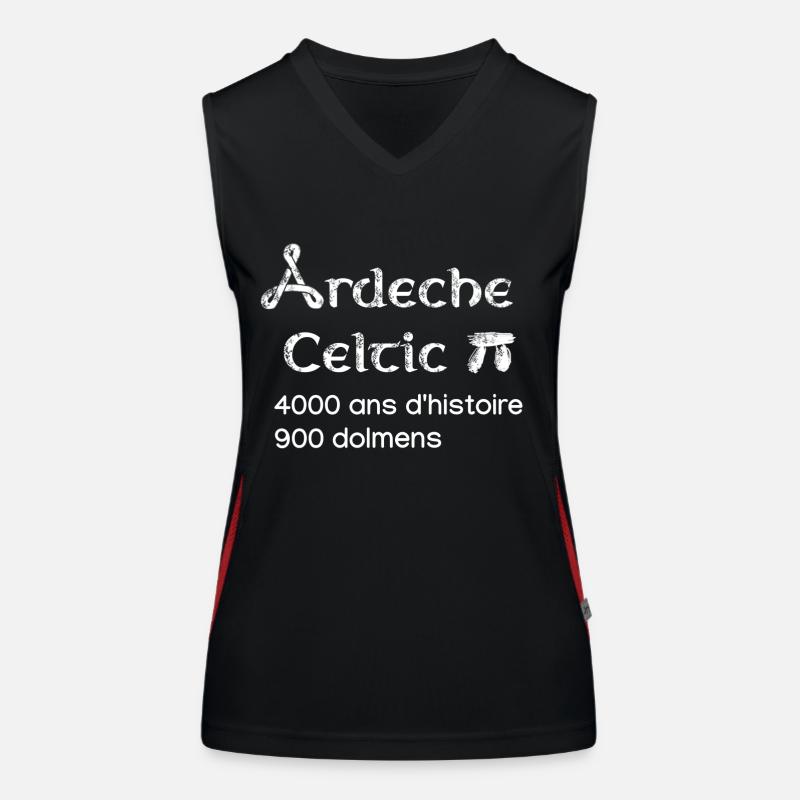 Ardeche celtic 3 Débardeur respirant contrasté Femme
