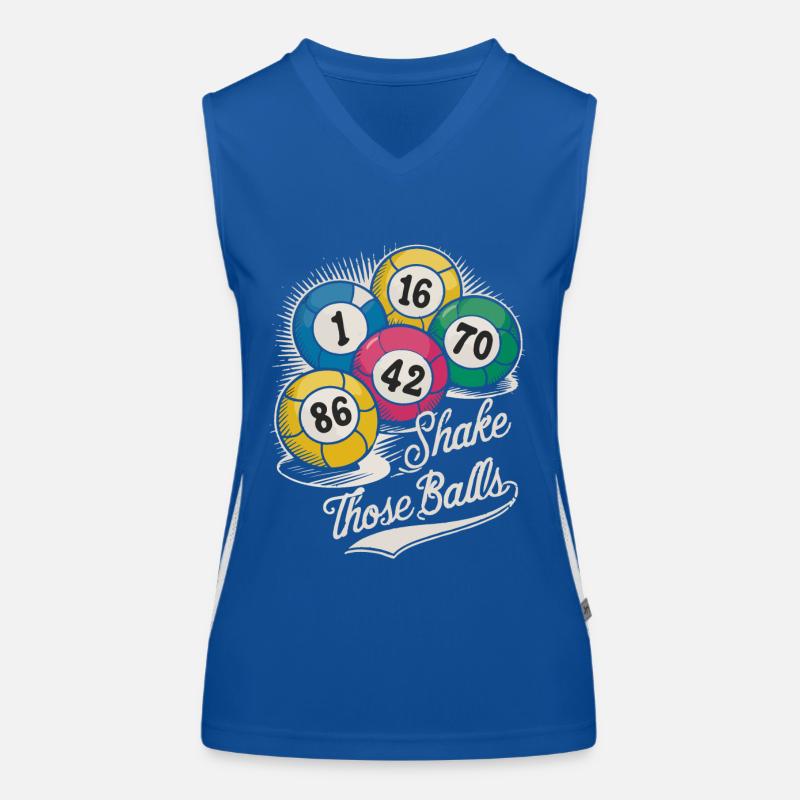 Shake those balls Women's Functional Contrast Tank Top