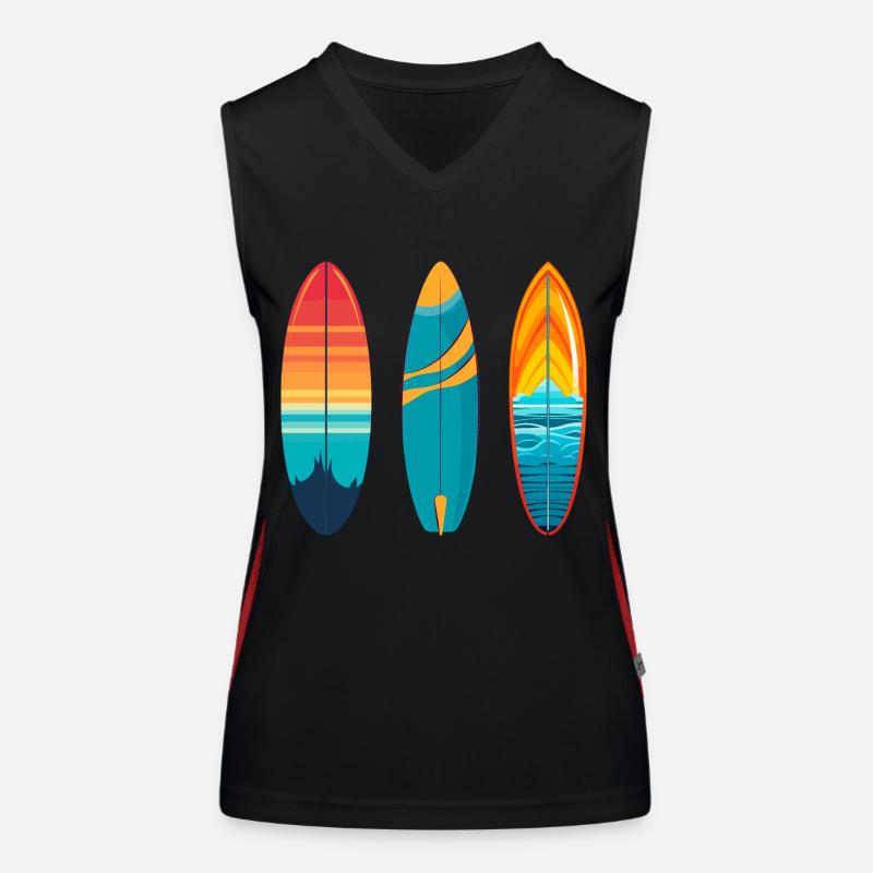Planche de surf Débardeur respirant contrasté Femme