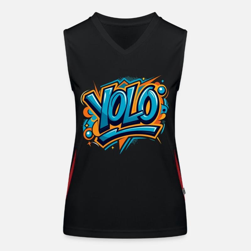 YOLO (On ne vit qu’une fois) Débardeur respirant contrasté Femme
