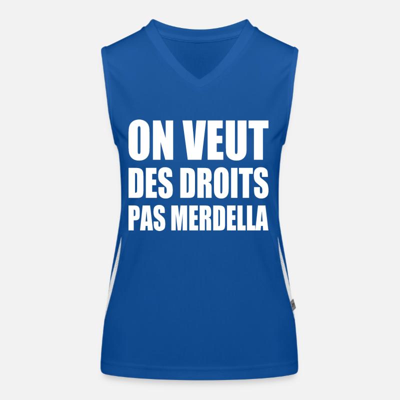 Wir wollen Rechte, nicht Merdella Funktionelles Kontrast-Tank Top für Frauen