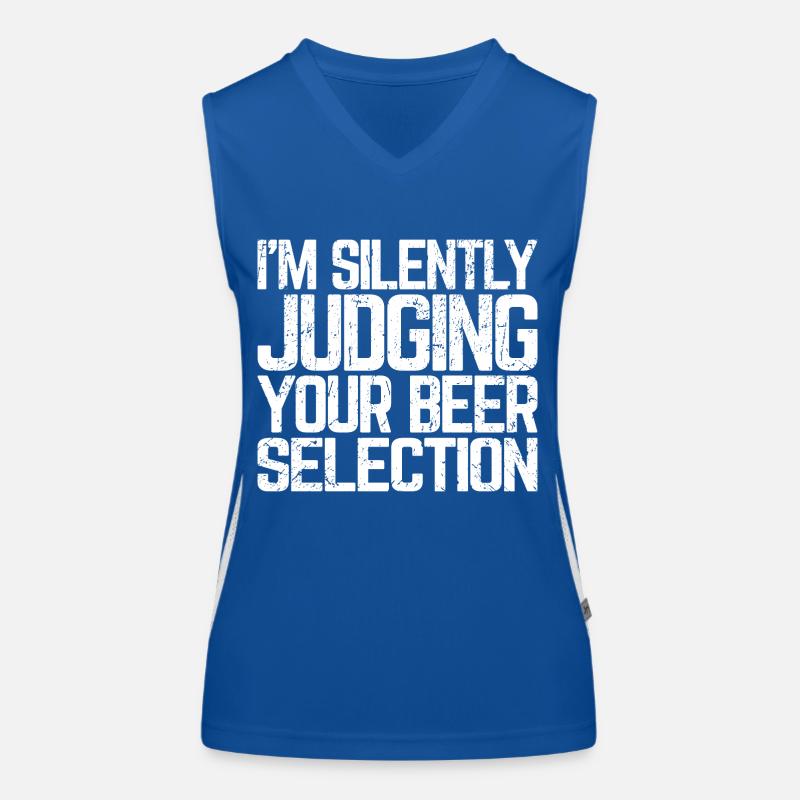 Silently Judging Beer Selection St. Patrick's Day Women's Functional Contrast Tank Top
