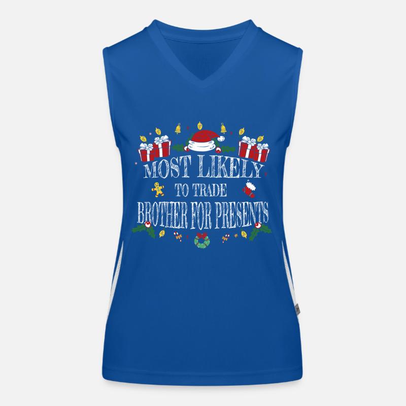 Am ehesten würden sie ihren Bruder gegen Geschenke eintauschen Funktionelles Kontrast-Tank Top für Frauen