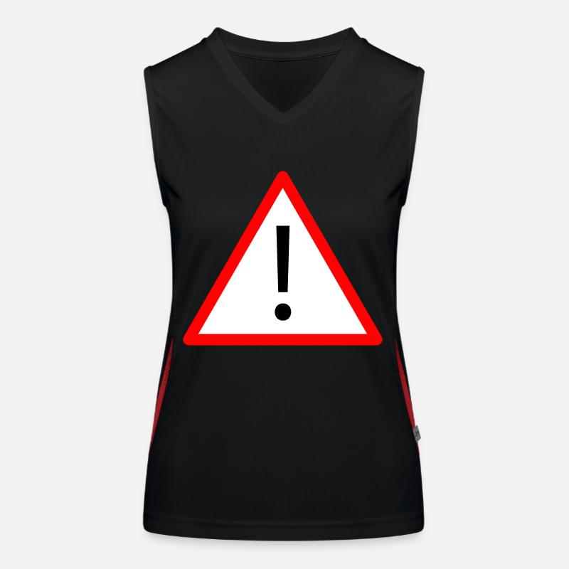 Attention! Débardeur respirant contrasté Femme