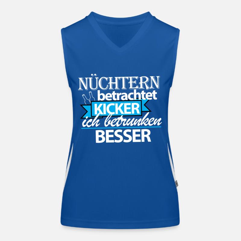 nüchtern kickern? Funktionelles Kontrast-Tank Top für Frauen