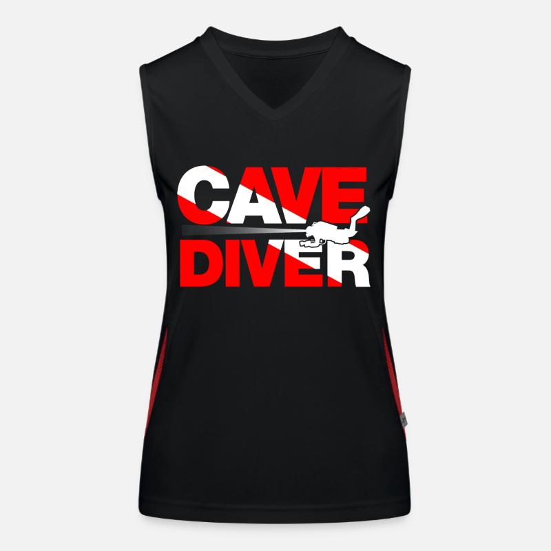 cave diver Débardeur respirant contrasté Femme