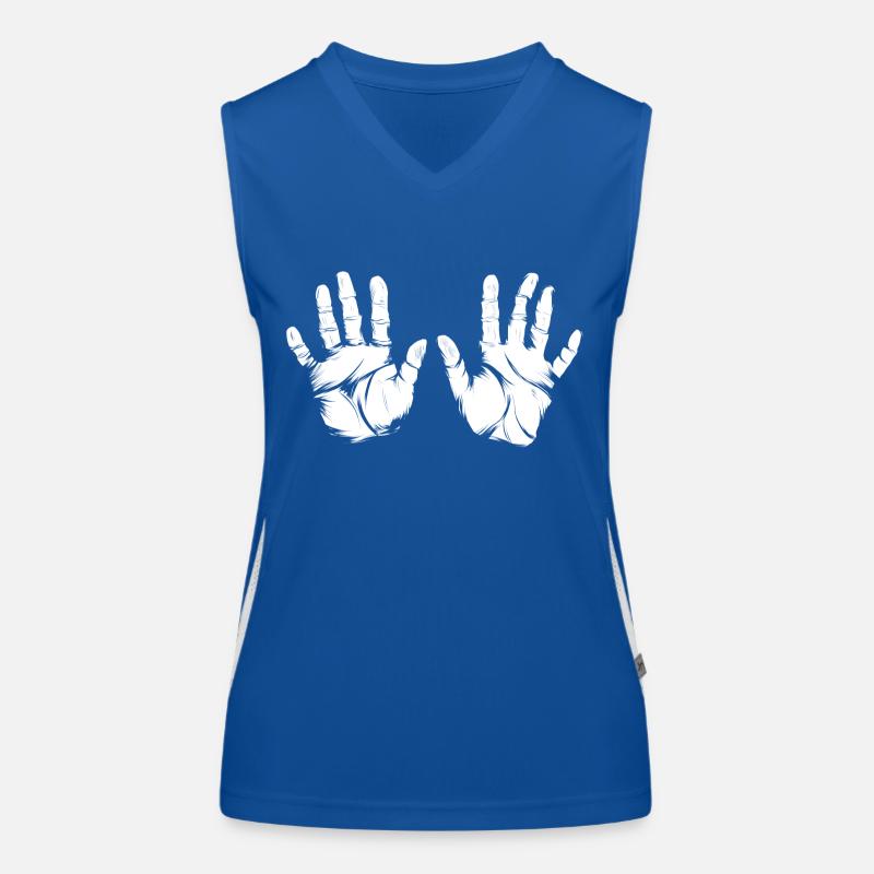 handprints Women's Functional Contrast Tank Top