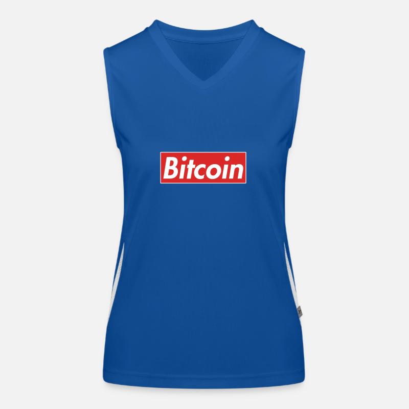 Bitcoin Funktionelles Kontrast-Tank Top für Frauen