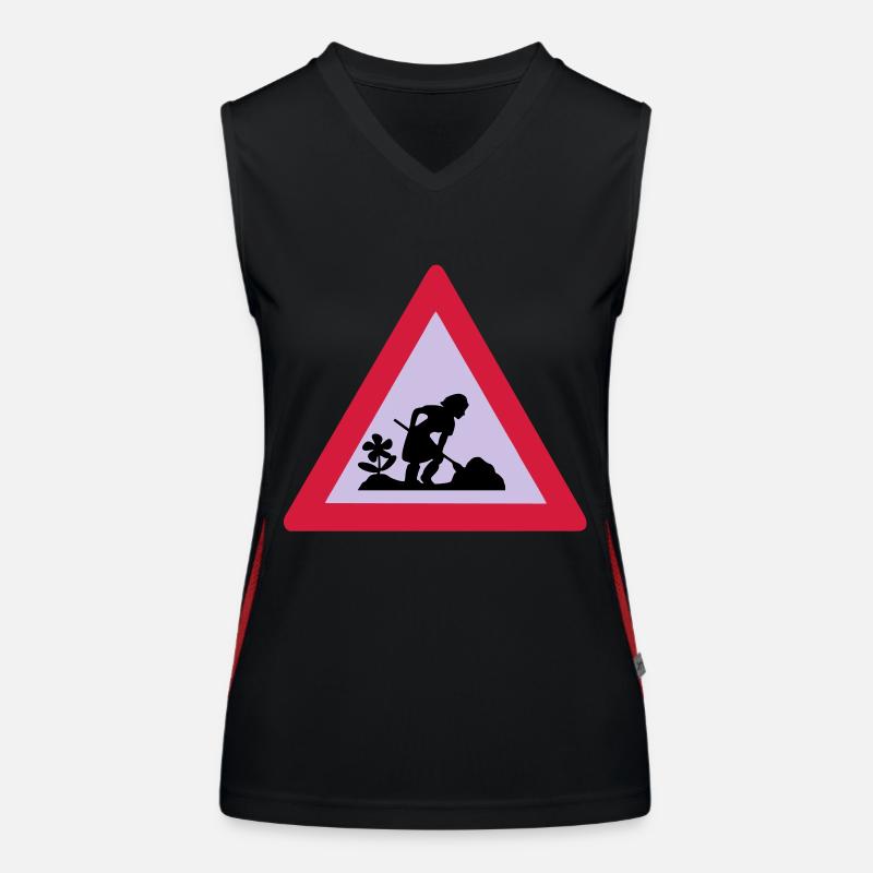 baustelle Funktionelles Kontrast-Tank Top für Frauen