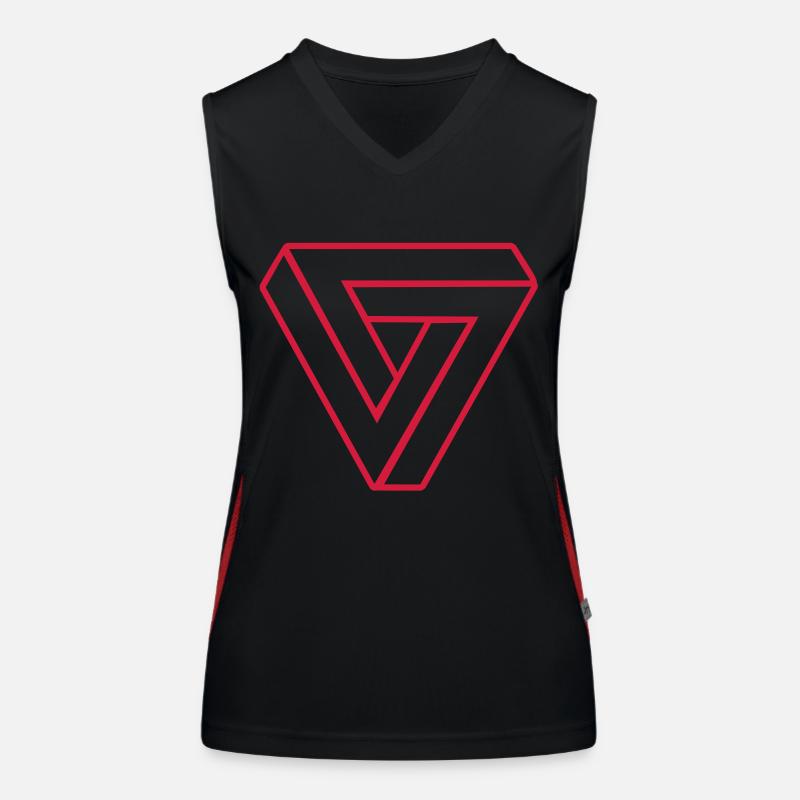 Infinity Triangle Women's Functional Contrast Tank Top