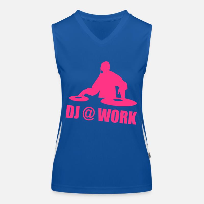 DJ @ Work Funktionelles Kontrast-Tank Top für Frauen