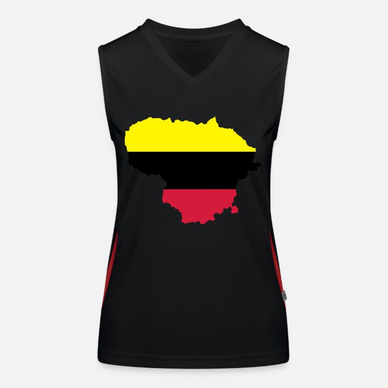Lithuania Women's Functional Contrast Tank Top