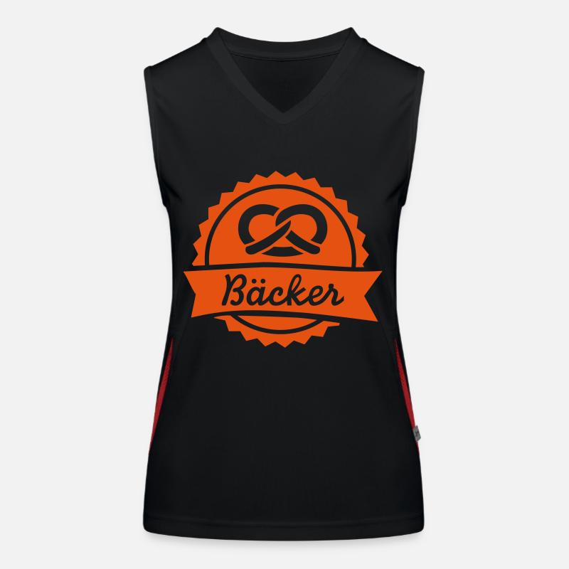 Bäcker Funktionelles Kontrast-Tank Top für Frauen