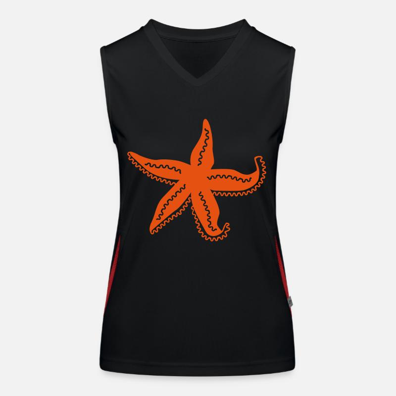 Seestern Funktionelles Kontrast-Tank Top für Frauen