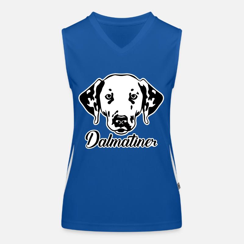 Dalmatiner Funktionelles Kontrast-Tank Top für Frauen