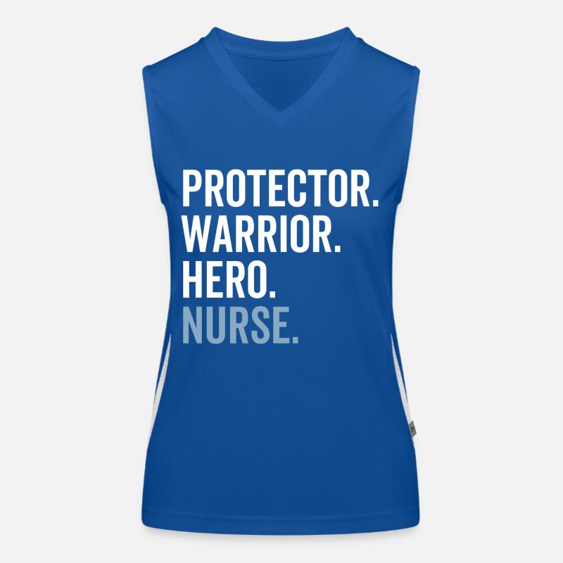 Protector Krieger Held Krankenschwester Funktionelles Kontrast-Tank Top für Frauen