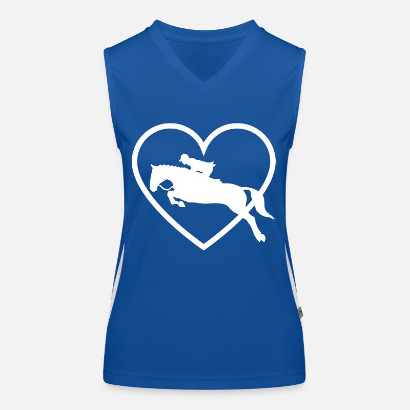 équitation cheval - idee cadeau cavalière Débardeur respirant contrasté Femme