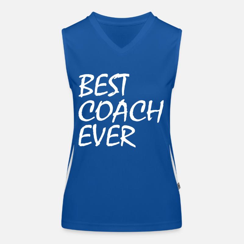 Best coach ever Funktionelles Kontrast-Tank Top für Frauen