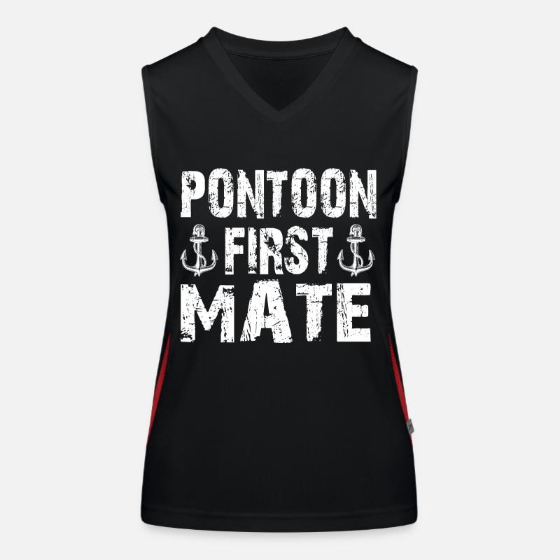 Ponton First Mate Lake Bootfahren Sommer Vintage Funktionelles Kontrast-Tank Top für Frauen
