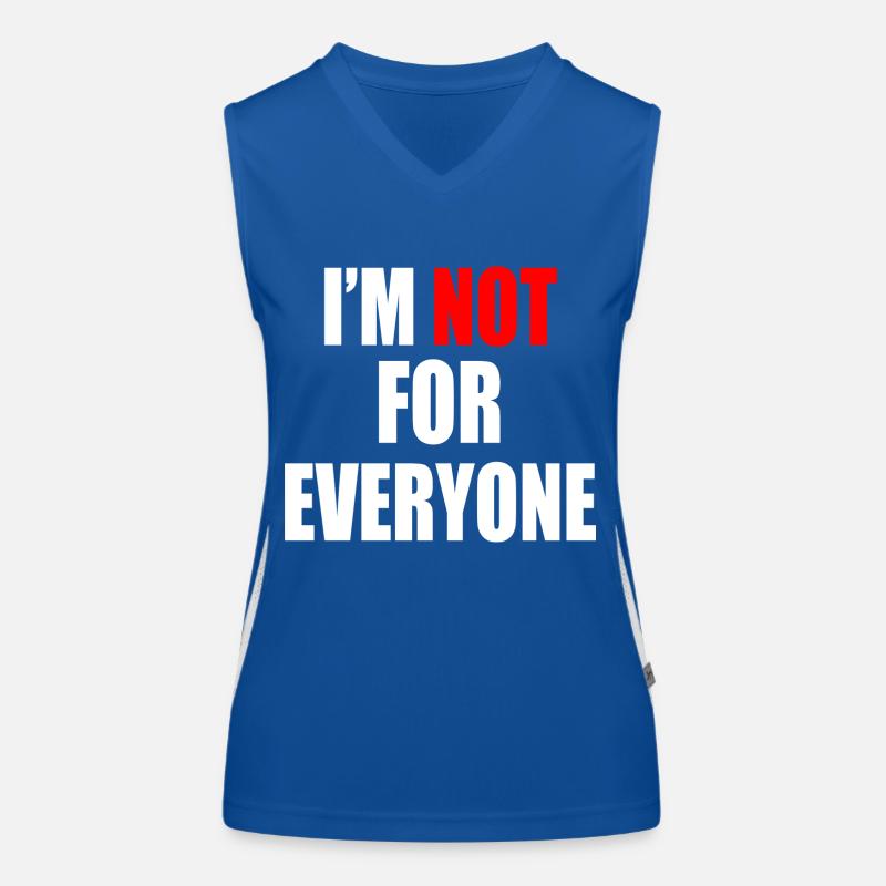 Ich bin nicht jedermanns Sache Funktionelles Kontrast-Tank Top für Frauen