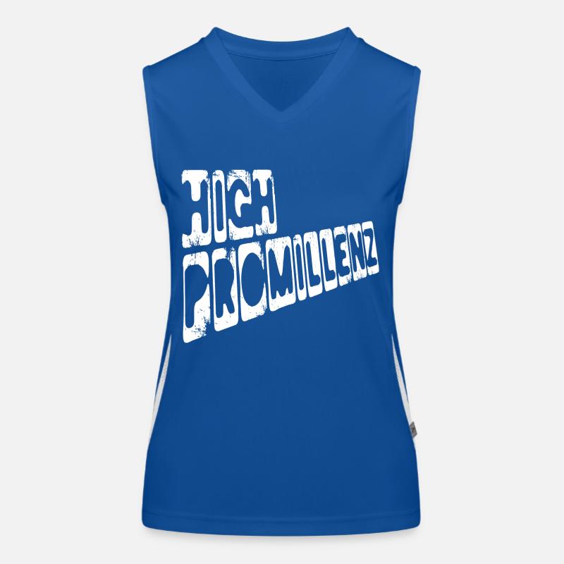 high promillenz perspec weiss Funktionelles Kontrast-Tank Top für Frauen
