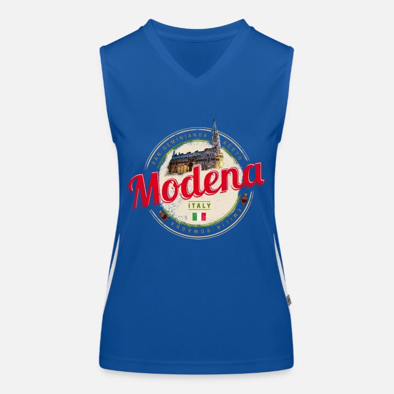 Modena Emilia-Romagna Balsamico Design Italien Funktionelles Kontrast-Tank Top für Frauen