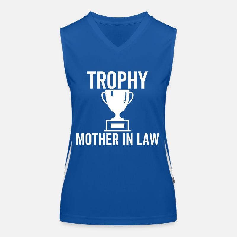 Trophäe Schwiegermutter Funktionelles Kontrast-Tank Top für Frauen