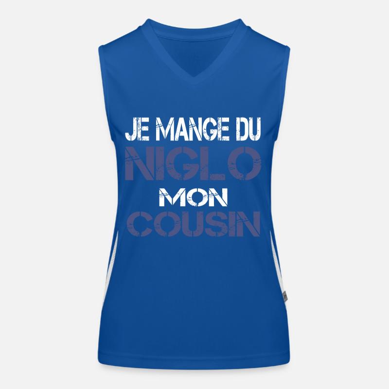 Je mange du Niglo Débardeur respirant contrasté Femme