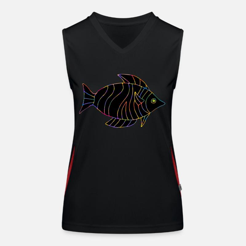 Poisson Débardeur respirant contrasté Femme